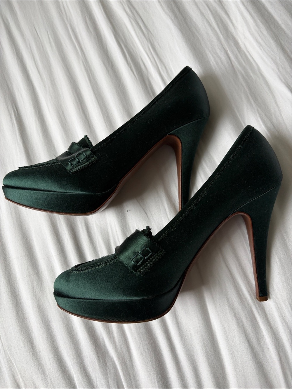 Vintage J. Crew Platform Loafer Pumps - Picture 6 of 6